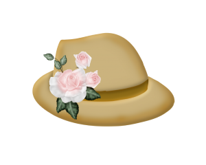 a hat with flower